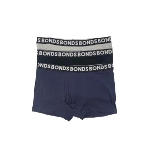 18 X Bonds Mens Everyday Trunks Underwear Grey / Black / Blue Undies