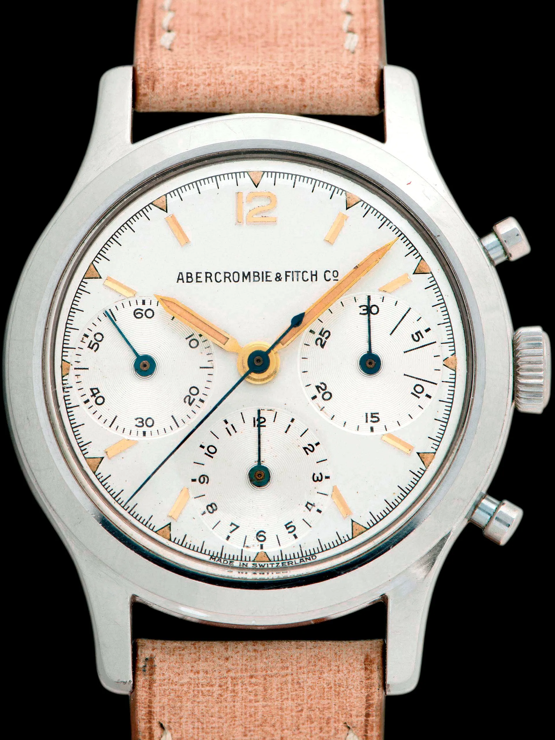 1950s Abercrombie & Fitch Co. Chronograph (Ref. 2444) "Valjoux 72"