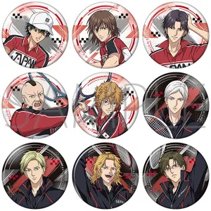 (1BOX=9)(Goods - Badge) New Prince of Tennis Chara Badge Collection