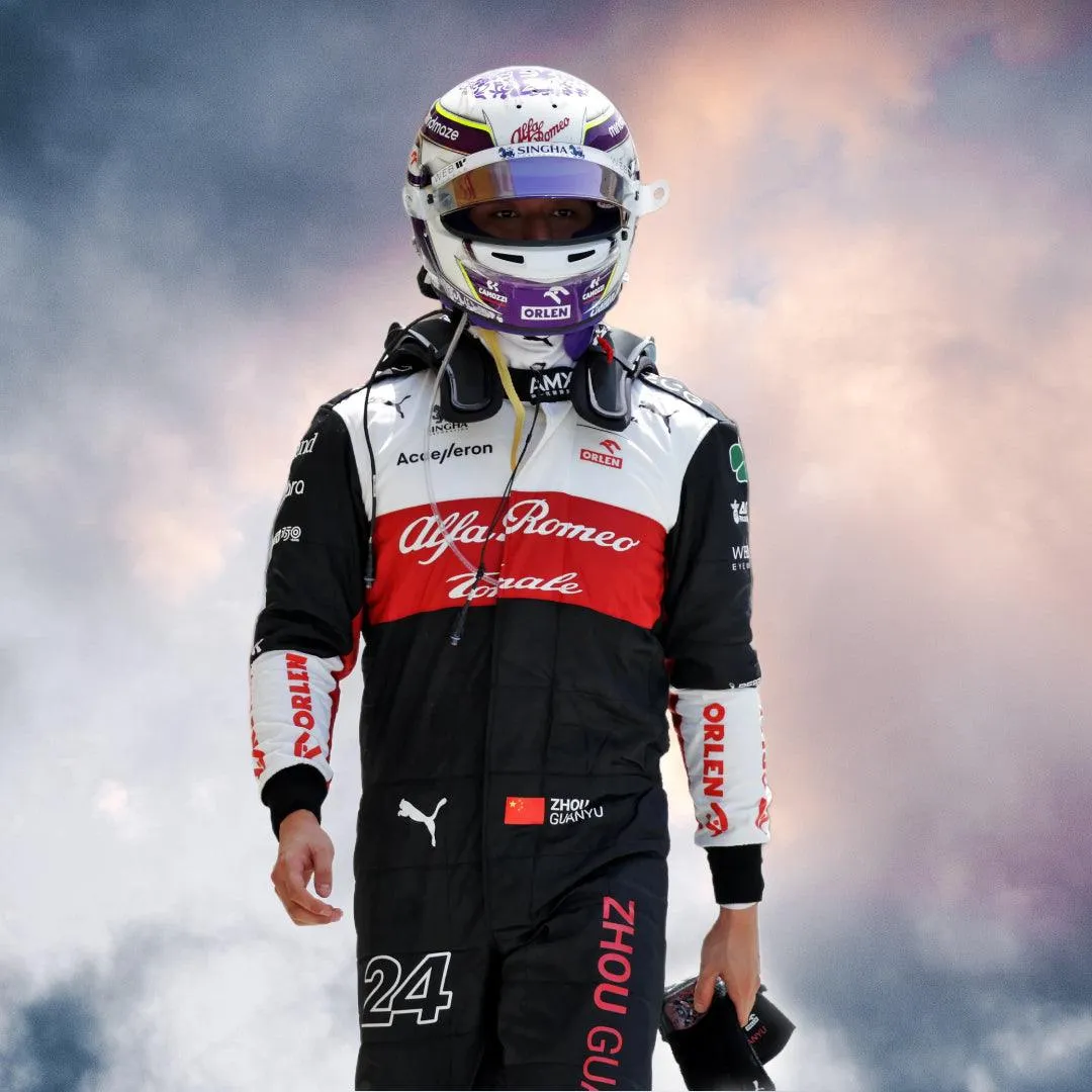 2022 Zhou Guanyu Race Suit Alfa Romeo F1 Team