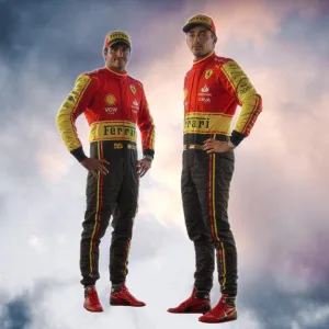 2023 Charles Leclerc Carlos Sainz Scuderia Ferrari Suit Monza F1