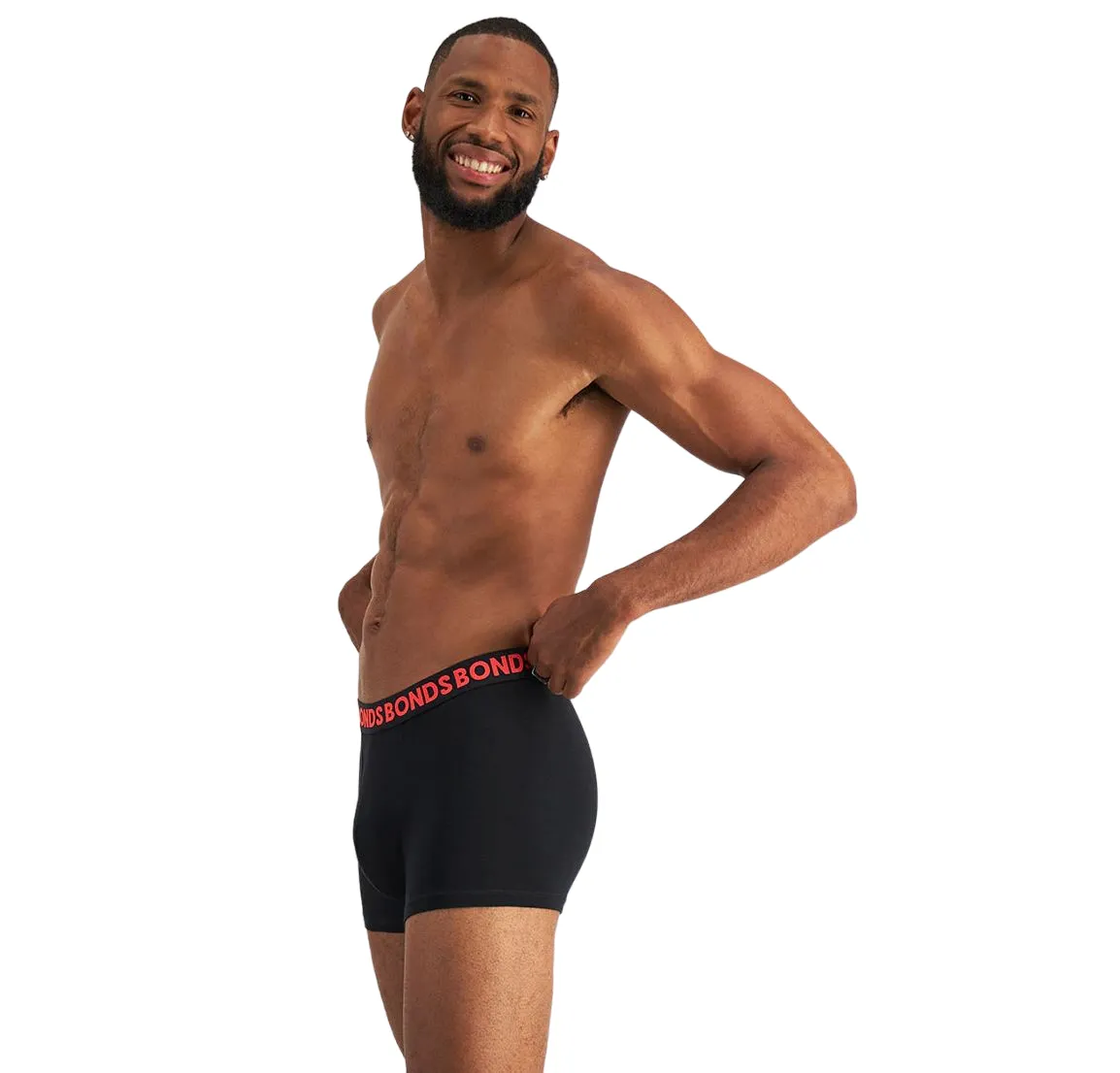 3 x Bonds Mens Everyday Trunks Underwear Black Multi Undies