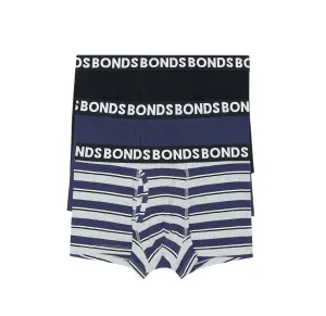 6 x Bonds Mens Everyday Trunks Underwear Black / Navy / Grey Undies