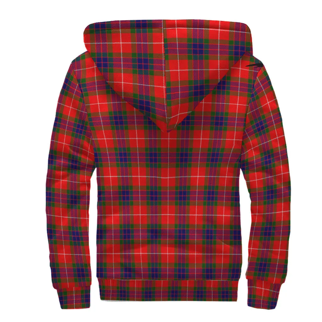 Abernethy Tartan Sherpa Hoodie with Family Crest