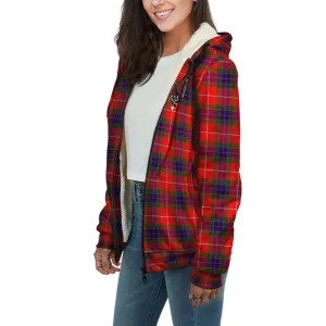 Abernethy Tartan Sherpa Hoodie with Family Crest