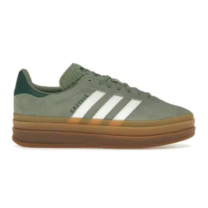 Adidas Gazelle Bold Silver Green Gum