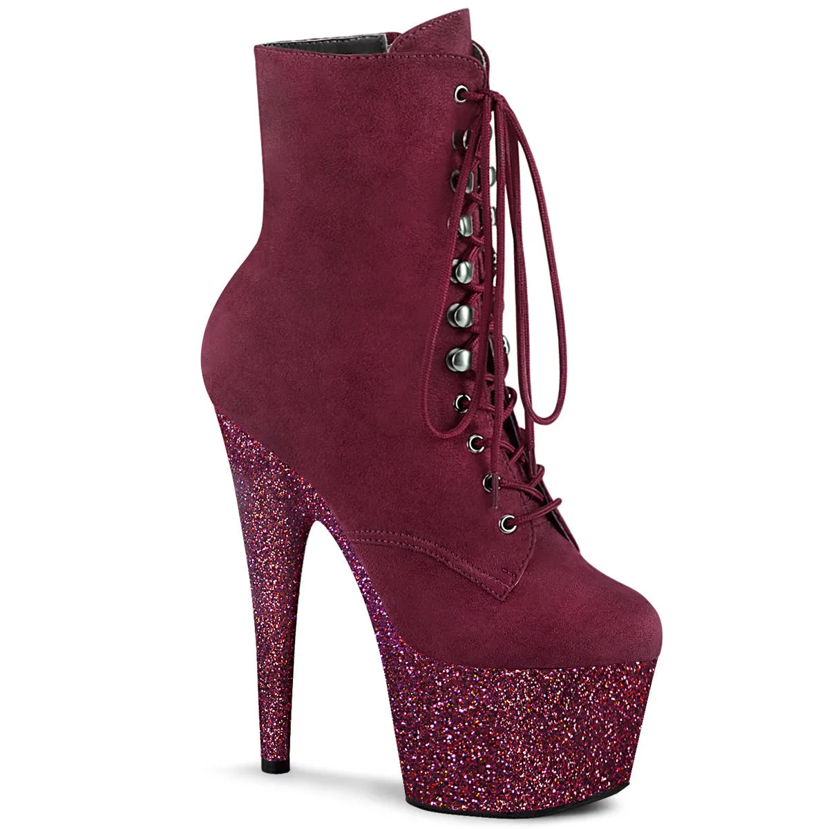 ADORE-1020FSMG - BURGUNDY FAUX SUEDE ✰ PRE ORDER ✰