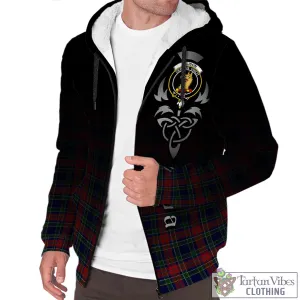 Allison Red Tartan Sherpa Hoodie Featuring Alba Gu Brath Family Crest Celtic Inspired