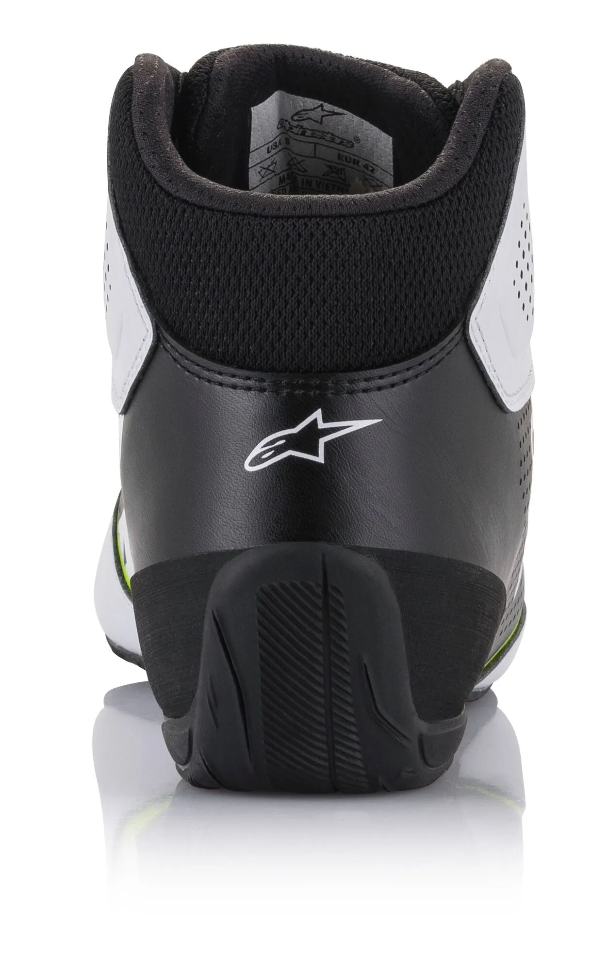 ALPINESTARS 2711521_215_11,5 Karting shoes TECH-1 K START V2, white/black/yellow fluo, Size 45