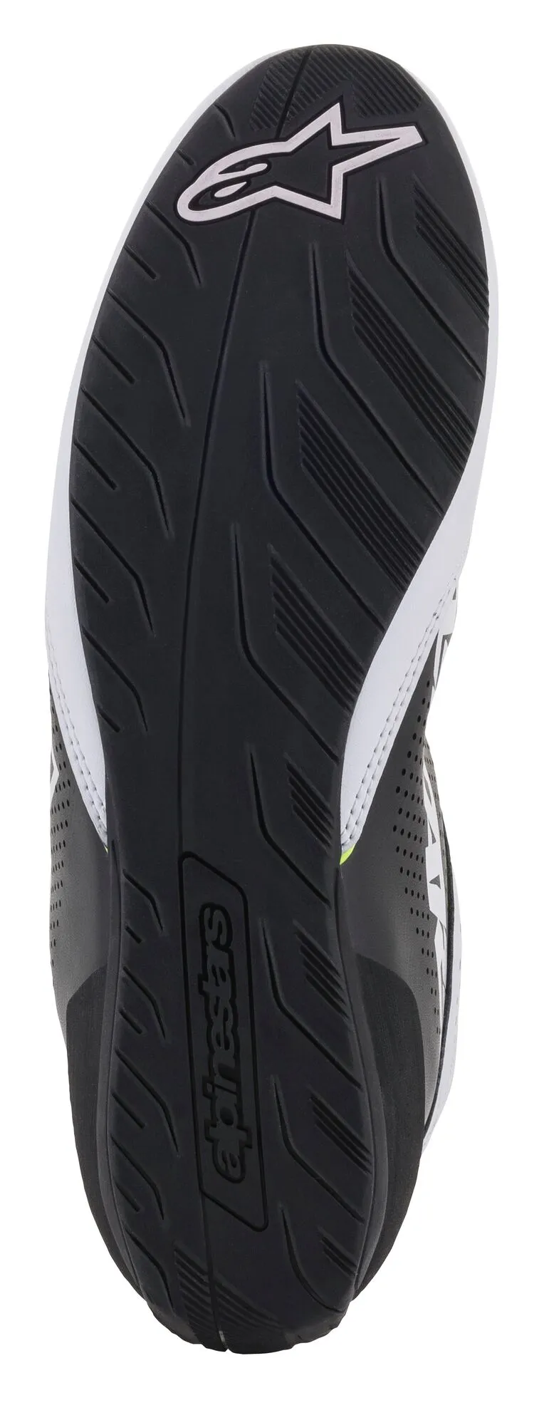 ALPINESTARS 2711521_215_11,5 Karting shoes TECH-1 K START V2, white/black/yellow fluo, Size 45