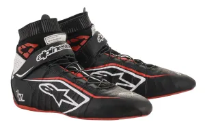 ALPINESTARS 2715020_123_10,5 TECH 1Z v2 Race shoes, FIA 8856-2018, black/white/red, size 43,5 (10,5)