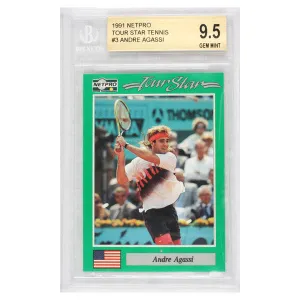 Andre Agassi 1991 Tour Star Rookie Card