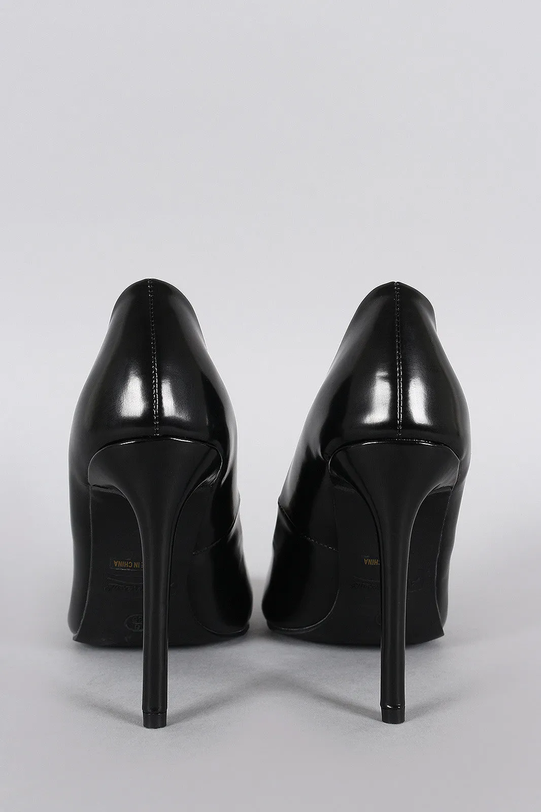 Anne Micelle Patent Pointy Toe Pump