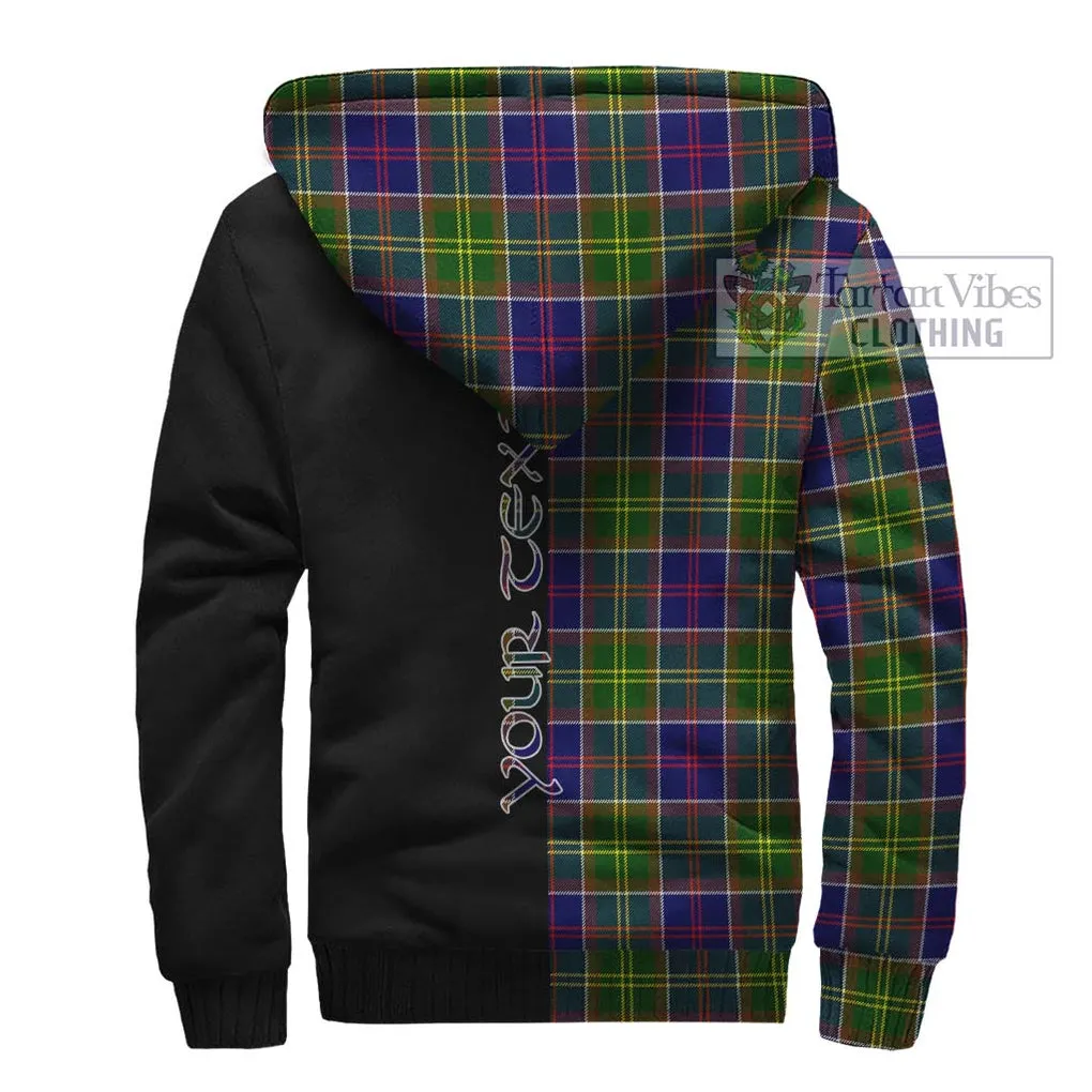 Arnott Tartan Sherpa Hoodie with Family Crest and Half Of Me Style