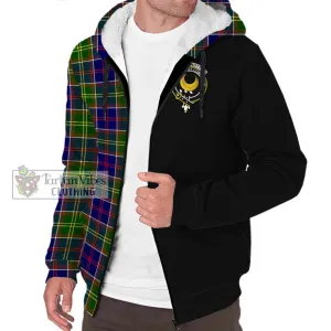 Arnott Tartan Sherpa Hoodie with Family Crest and Half Of Me Style