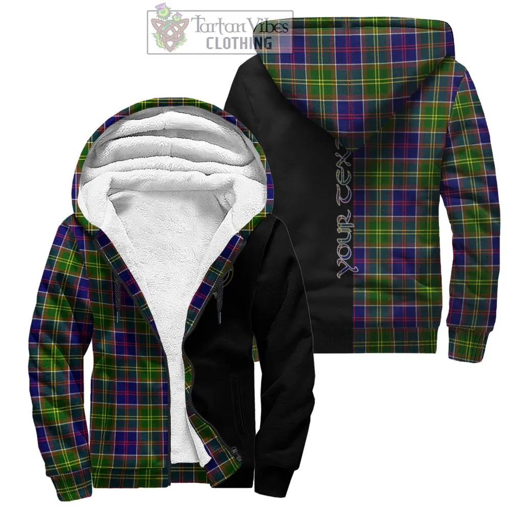 Arnott Tartan Sherpa Hoodie with Family Crest and Half Of Me Style