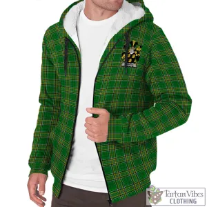 Ashmore Irish Clan Tartan Sherpa Hoodie with Coat of Arms