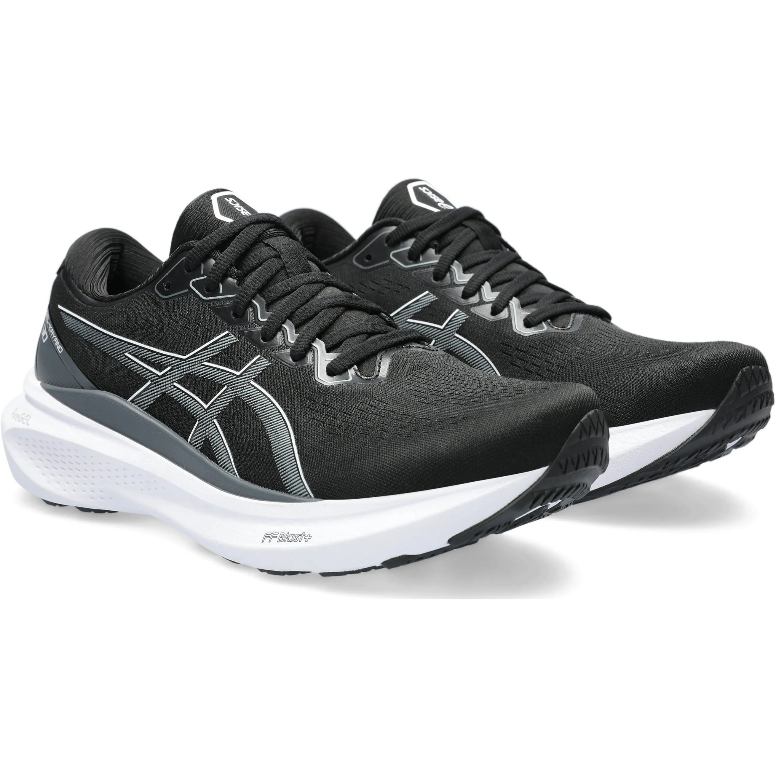 Asics Gel Kayano 30 WIDE FIT (2E) Mens Running Shoes - Black