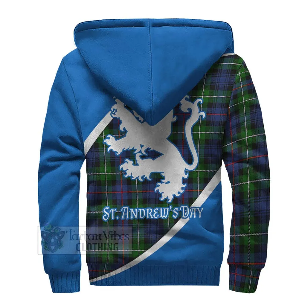 Baillie (Bailey) Family Crest Tartan Sherpa Hoodie Celebrate Saint Andrew's Day in Style