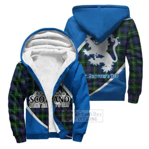 Baillie (Bailey) Family Crest Tartan Sherpa Hoodie Celebrate Saint Andrew's Day in Style