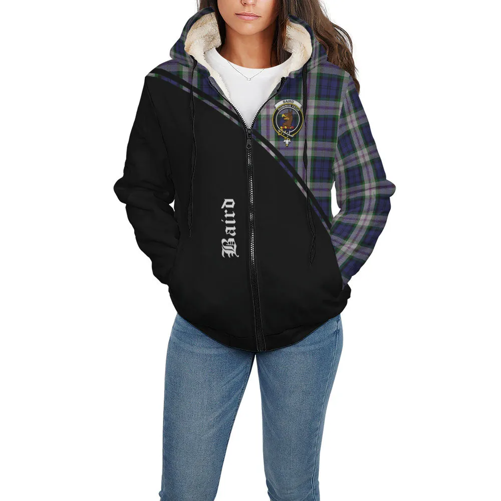 Baird Dress Tartan Sherpa Hoodie with Family Crest Curve Style