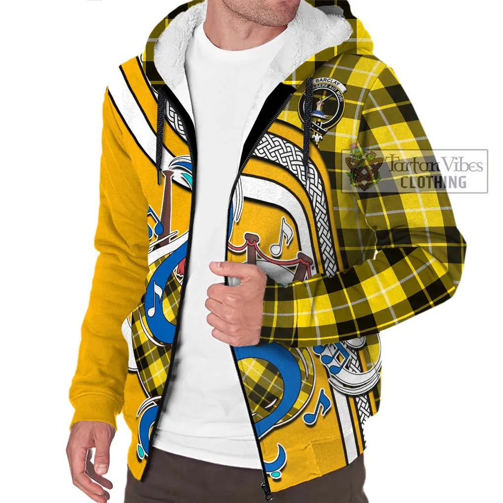 Barclay Dress Modern Tartan Sherpa Hoodie with Epic Bagpipe Style