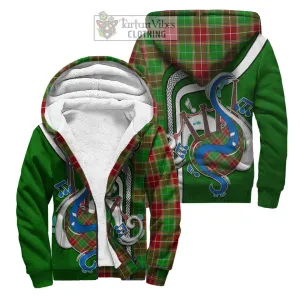 Baxter Modern Tartan Sherpa Hoodie with Epic Bagpipe Style