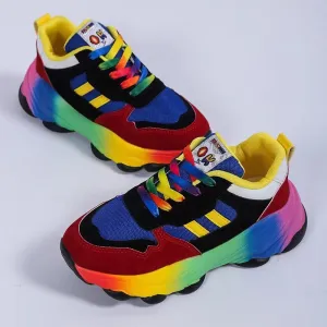 BE. Shoe HYFE Color Block Platform Sneakers