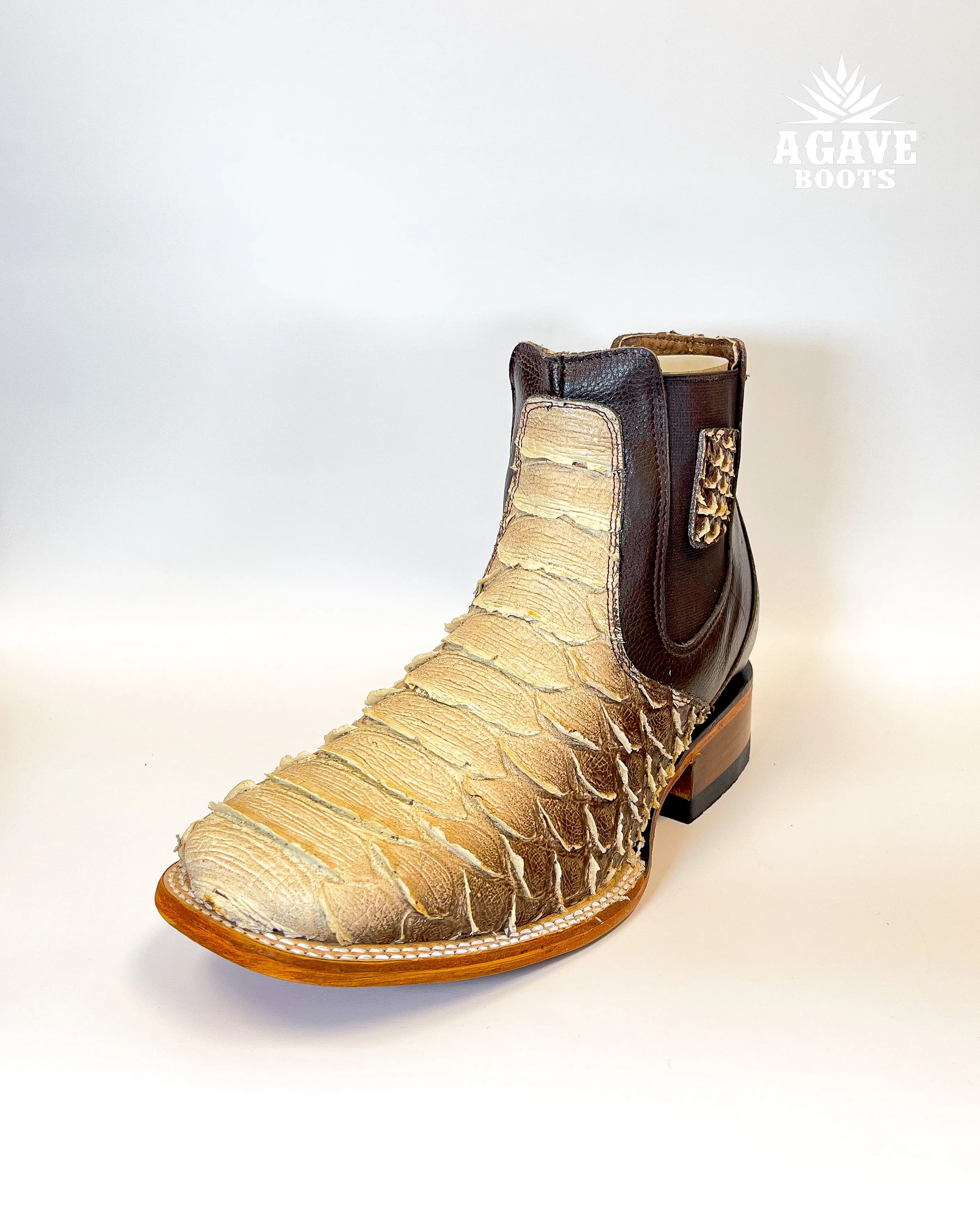 BEIGE BROWN PYTHON CHELESA ANKLE BOOTS / BOTINES | MEN SQUARE TOE WESTERN BOTIN (Copy)