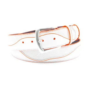 Belafonte Sport White/Fluo Orange Performance Belt