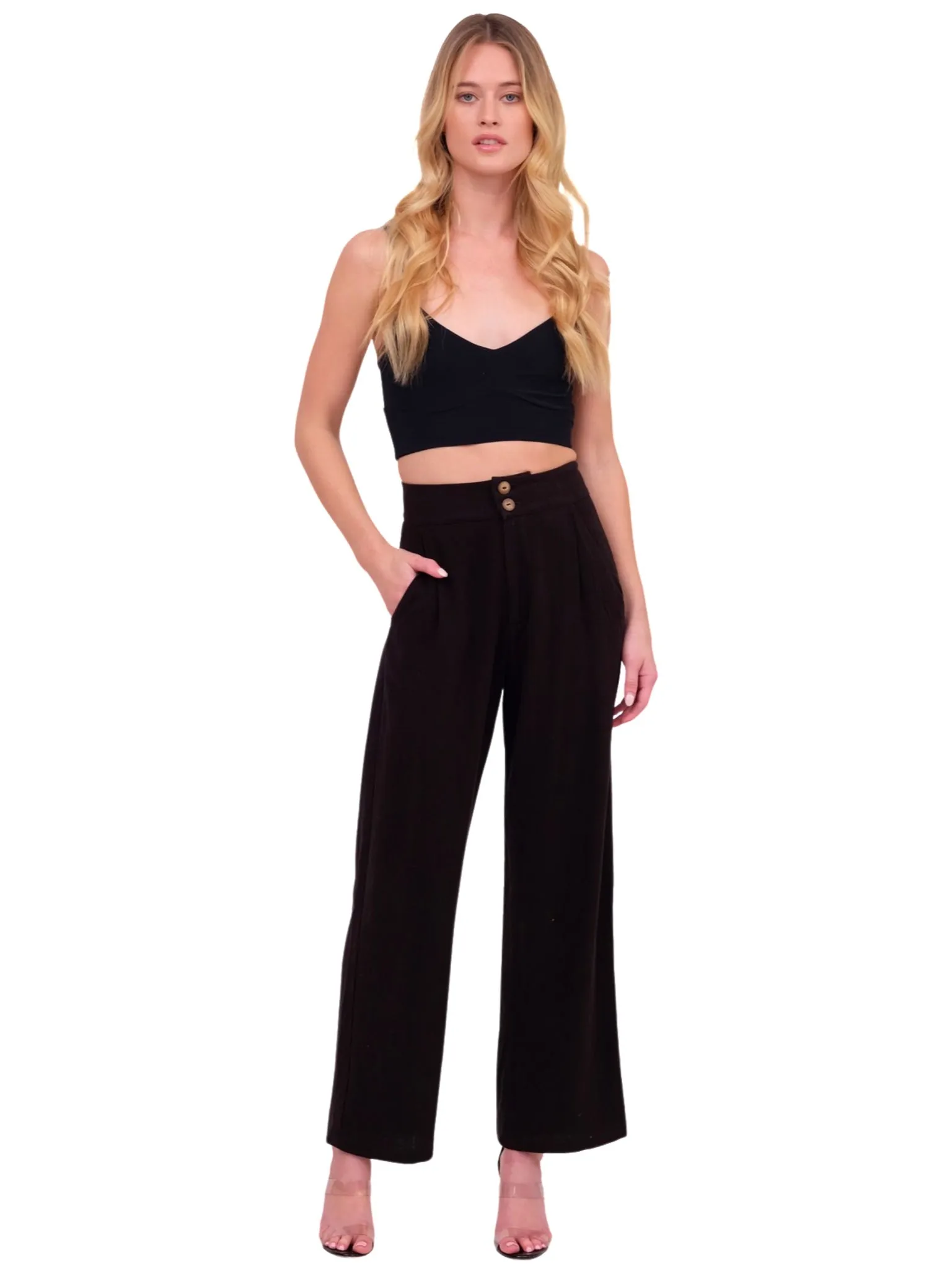 Black Linen Trouser Pant