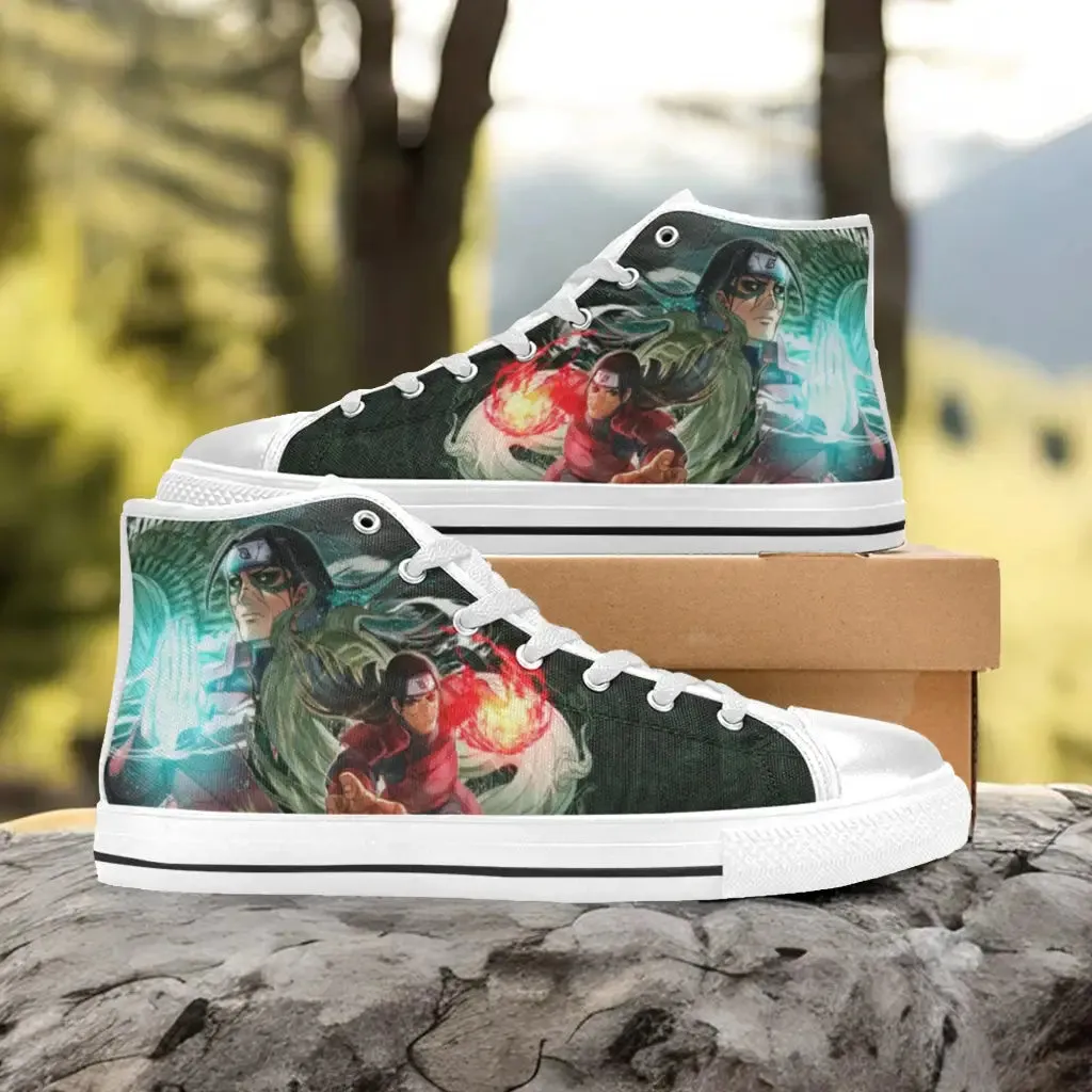 Boruto Naruto Hashirama Senju Shoes High Top Sneakers for Kids and Adults