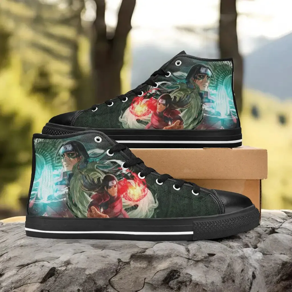 Boruto Naruto Hashirama Senju Shoes High Top Sneakers for Kids and Adults