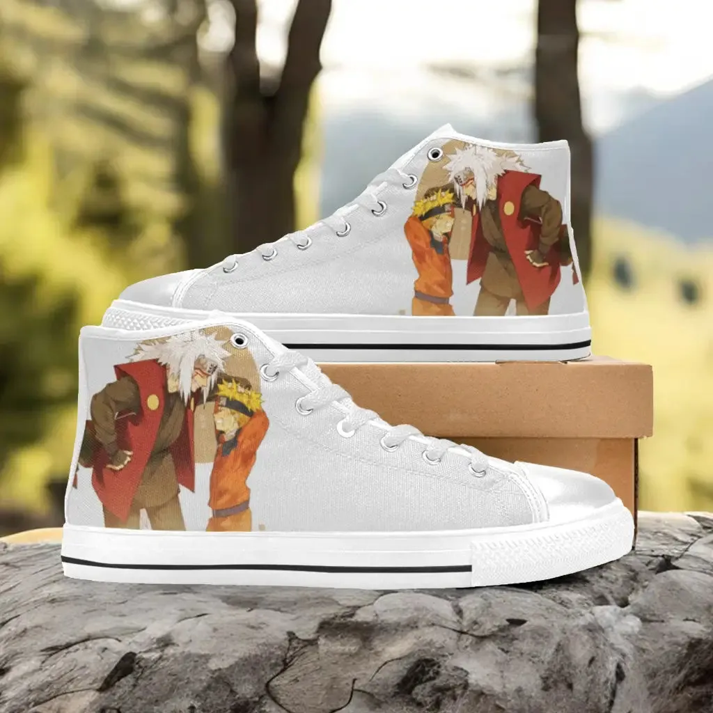 Boruto Naruto Jiraiya Shoes High Top Sneakers for Kids and Adults