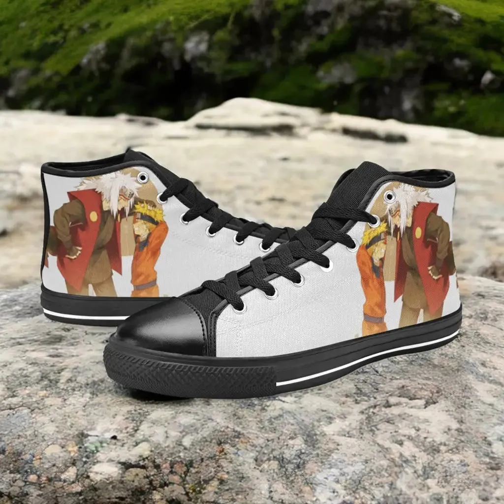 Boruto Naruto Jiraiya Shoes High Top Sneakers for Kids and Adults