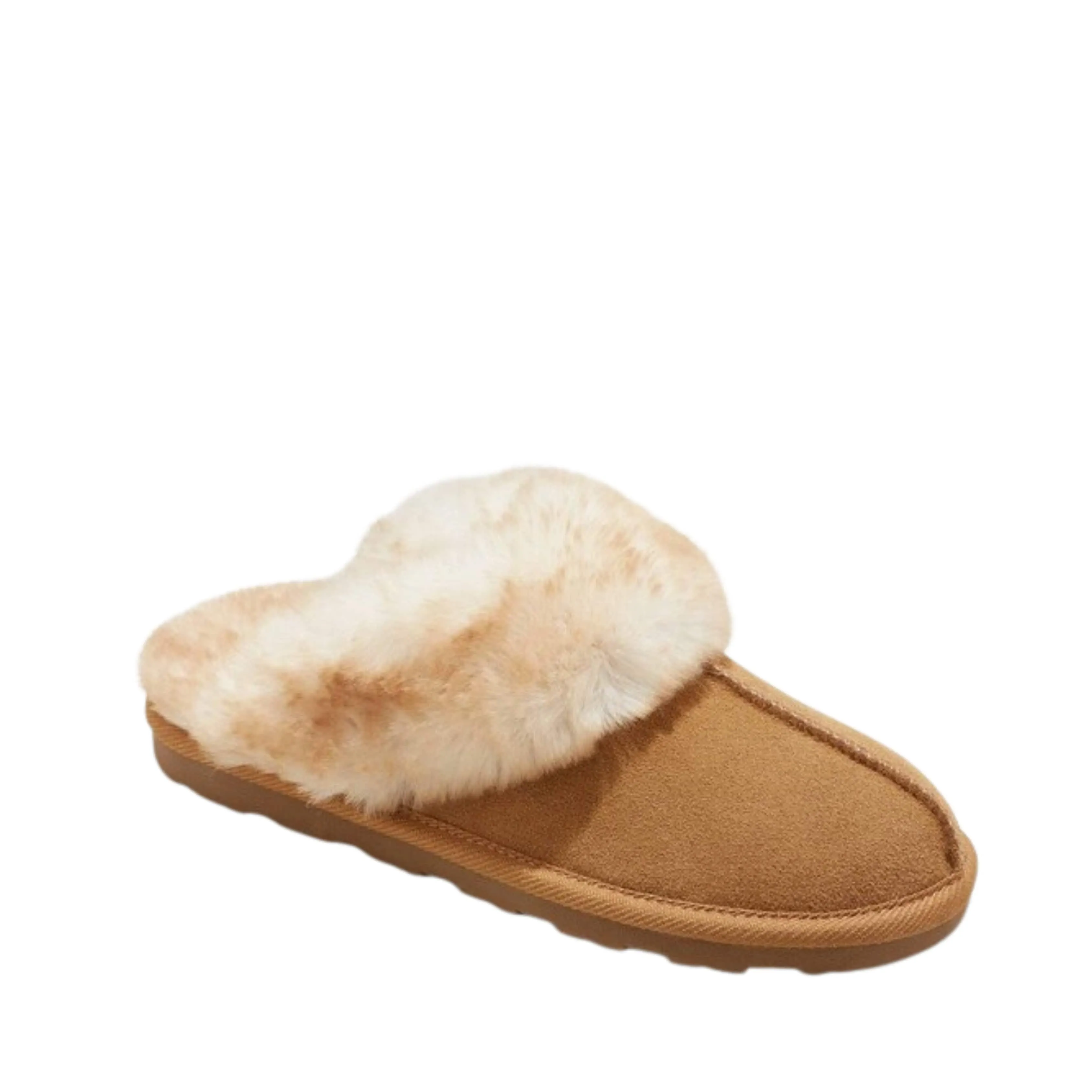 BRANDS & BEYOND - kids - Fur lined suede slippers