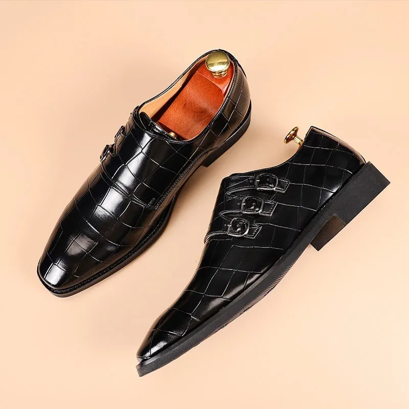 Breathable Men's All-match Business Plus Size Leather Shoes