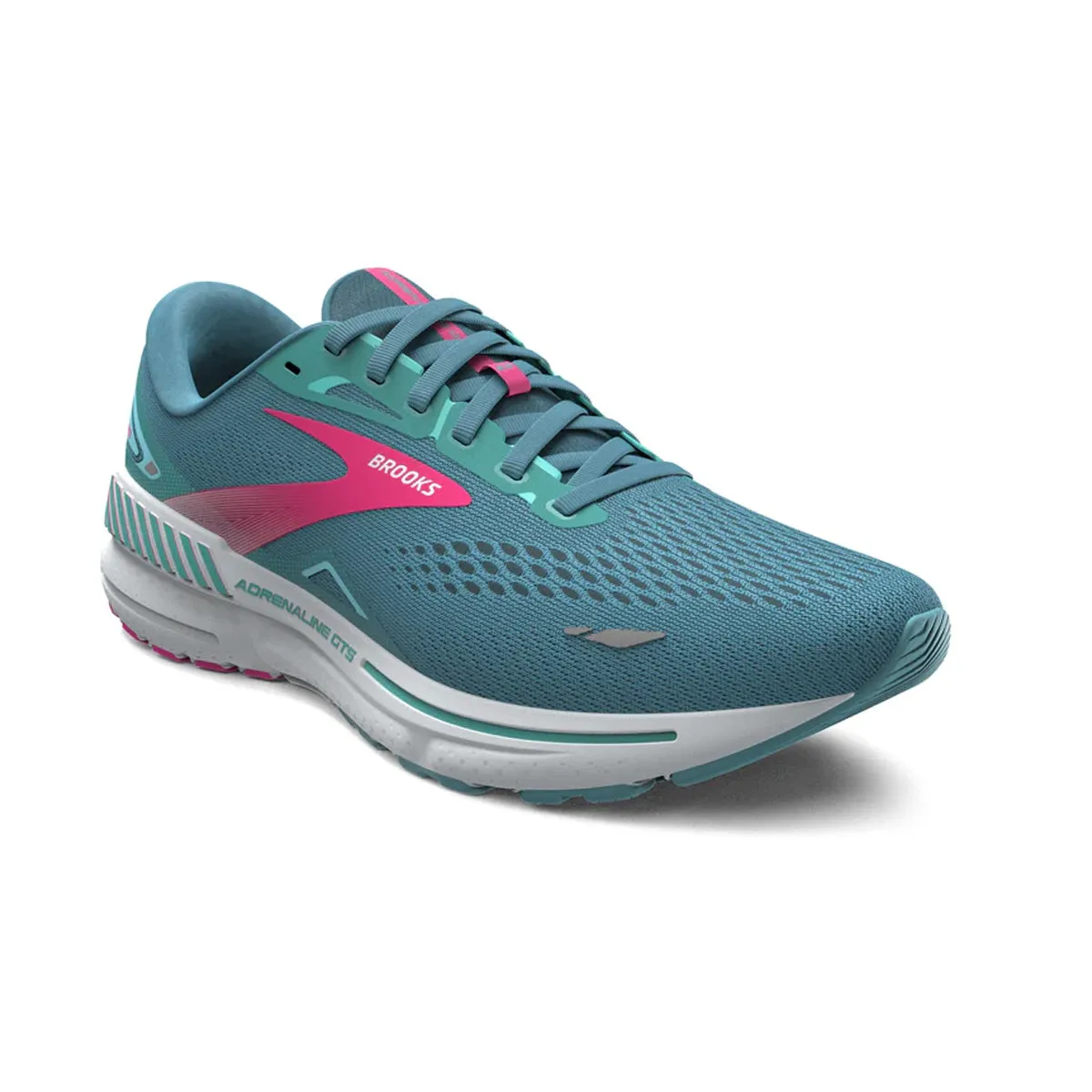 Brooks Adrenaline GTS 23 Womens | Storm Blue/pink/aqua