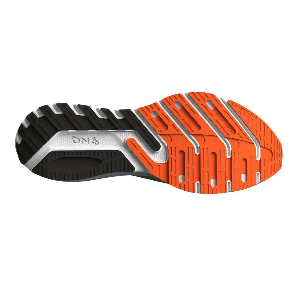 Brooks Launch GTS 10 (Mens) - Green Gecko/Red Orange/White