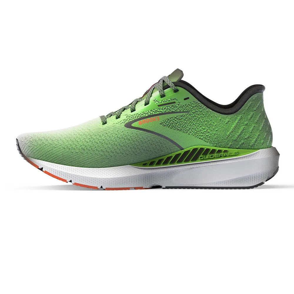 Brooks Launch GTS 10 (Mens) - Green Gecko/Red Orange/White