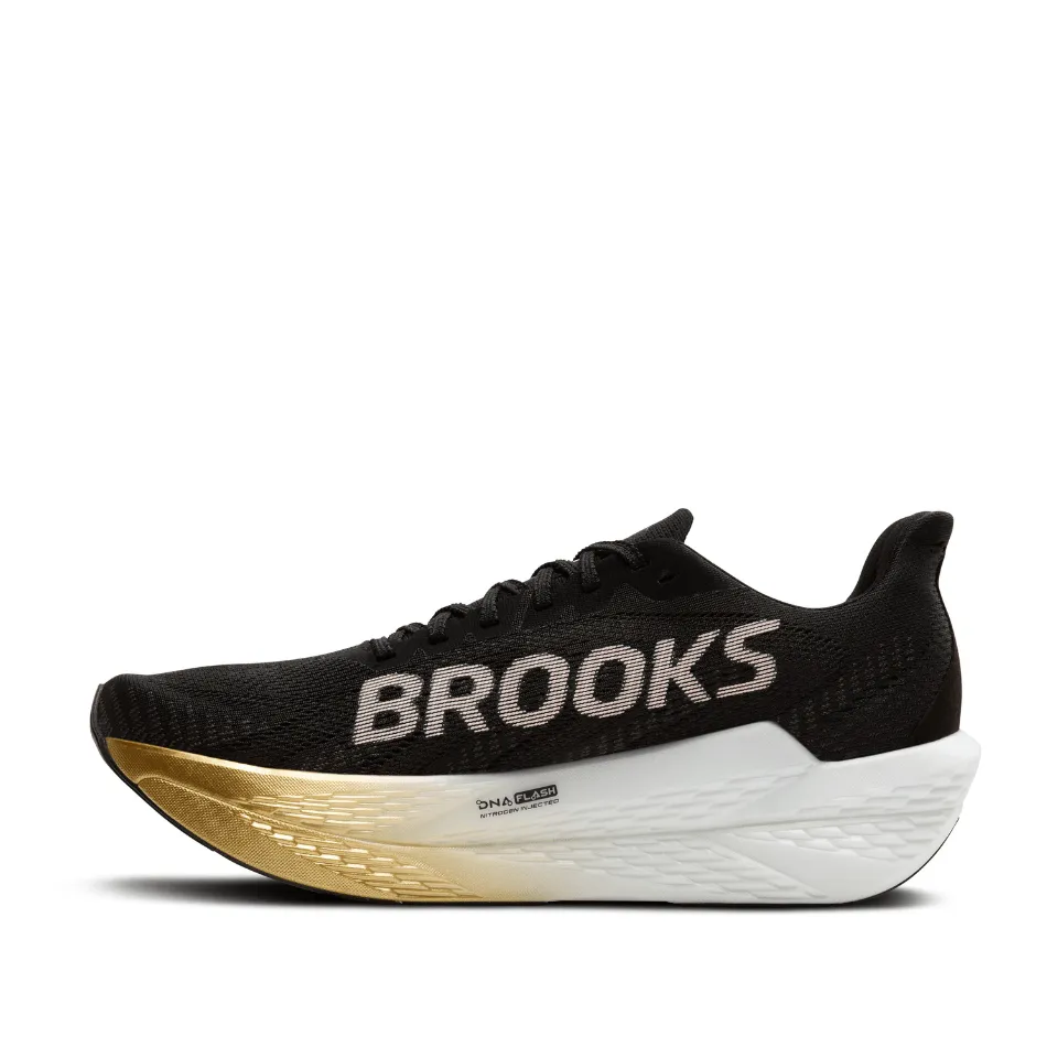 Brooks Men's Hyperion Max 2 Running Shoes in Black/Gold/Pink SS25