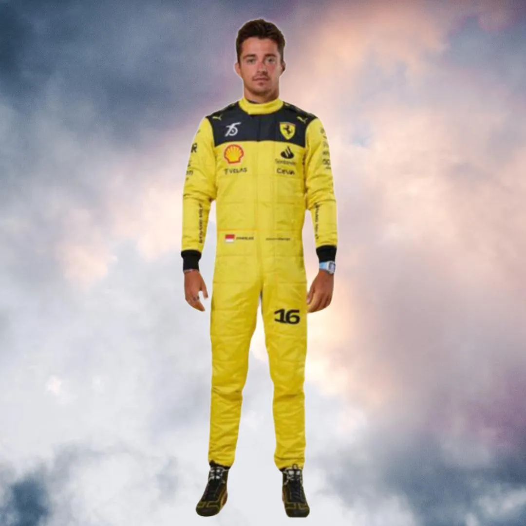 Charles Leclerc Ferrari's 75th anniversary Suit 2022