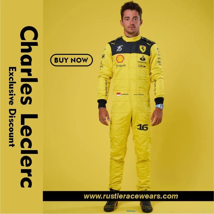 Charles Leclerc Ferrari's 75th anniversary Suit 2022