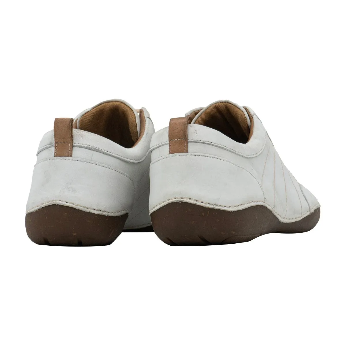 Clarks Autumn Garden Trainers Low-Top Sneakers Leather White Colour For Women