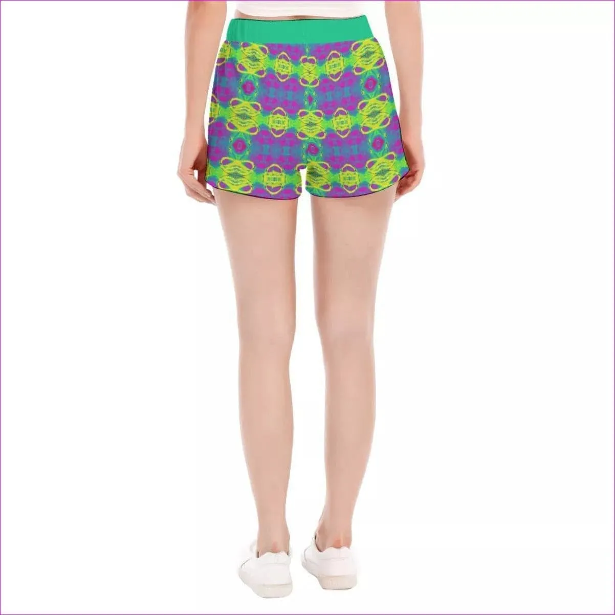 Club Lights Womens Short Pants With Side Button Closure