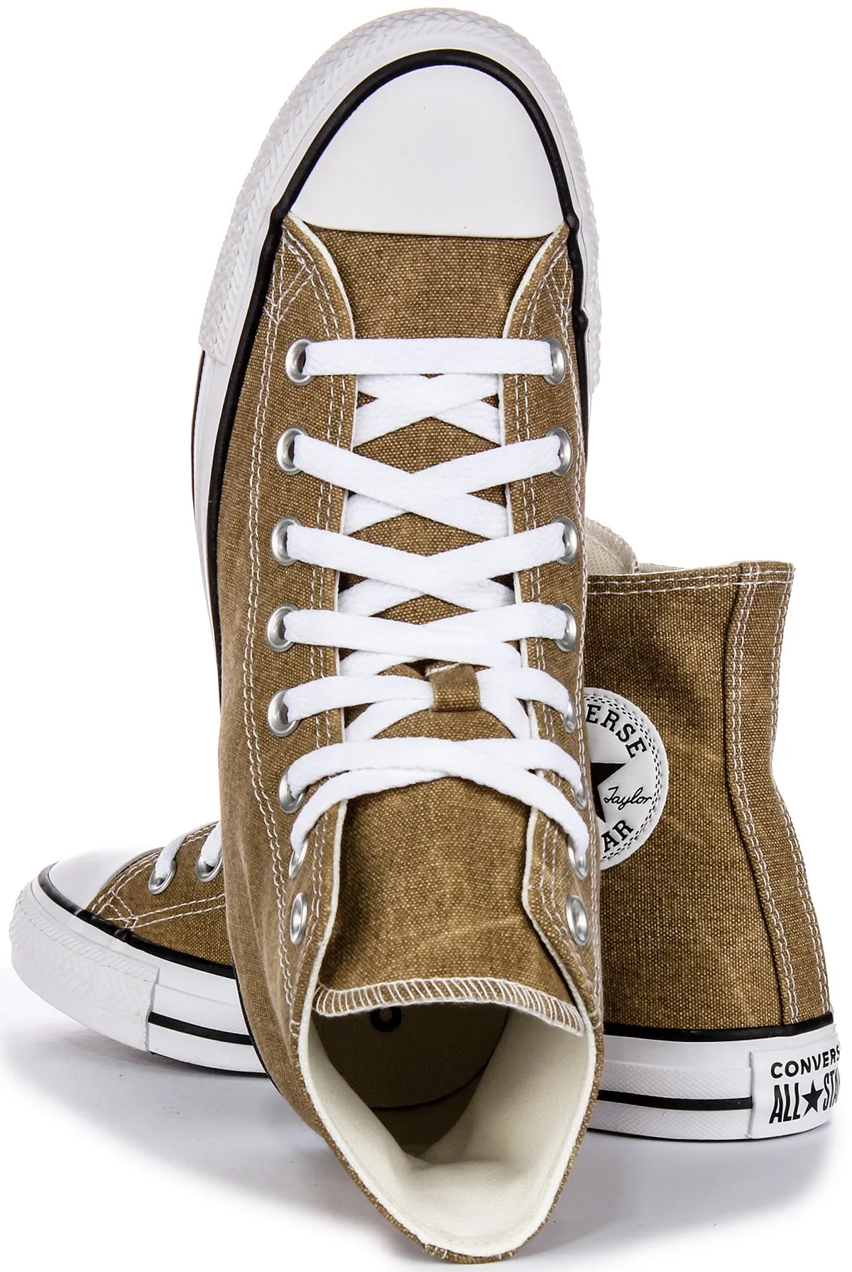 Converse All Star Hi A07456C In Light Brown Washed