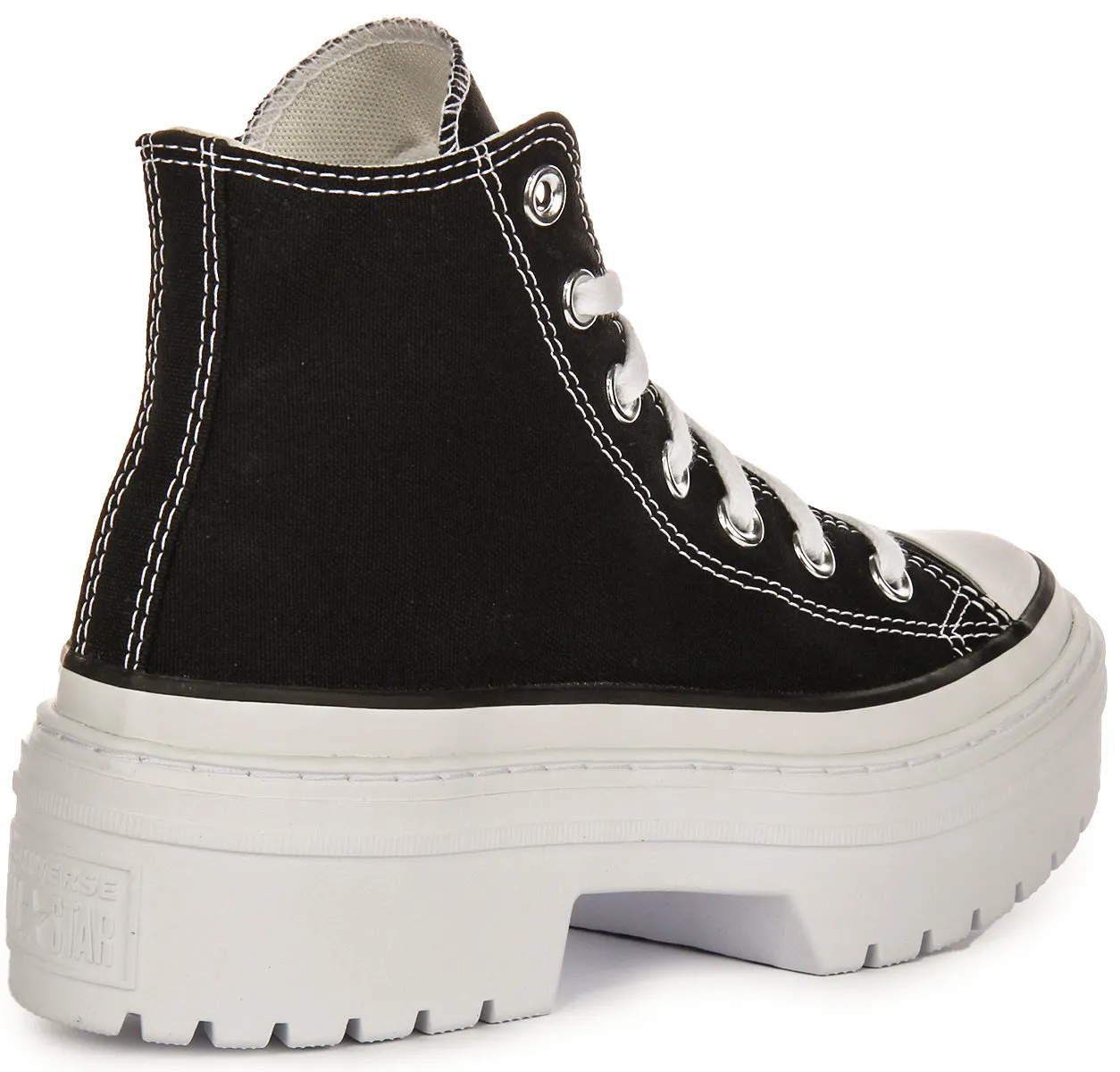 Converse Chuck Taylor Lugged Heel Platform A08258C In Black White