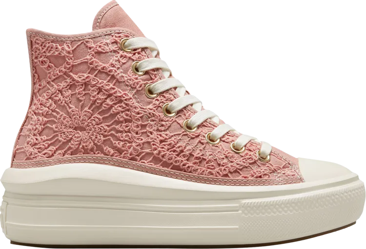 Converse Wmns Chuck Taylor All Star Move Platform High Daisy Cord Sneakers, Pink