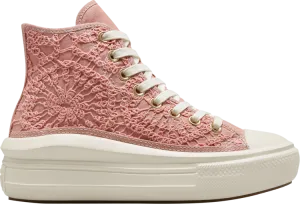 Converse Wmns Chuck Taylor All Star Move Platform High Daisy Cord Sneakers, Pink