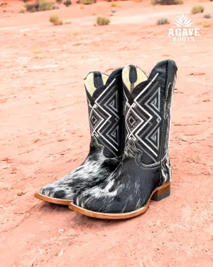 COWHIDE | MEN SQUARE TOE WESTERN COWBOY BOOTS